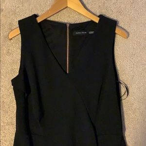 Ivanka trump black exposed zipper dress